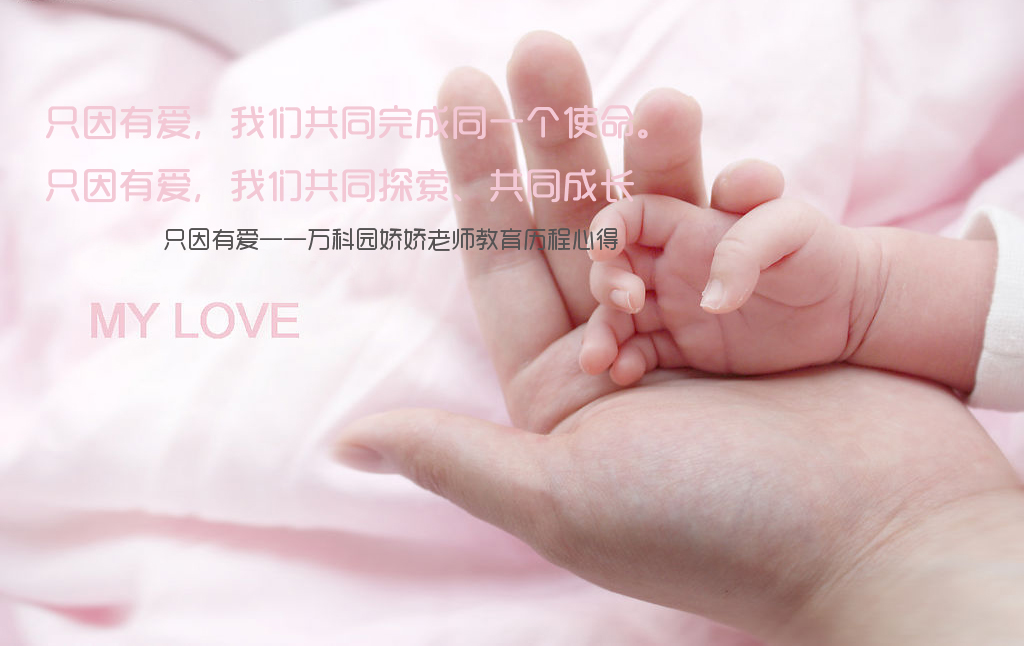 只因有愛----萬(wàn)科園嬌嬌老師教育歷程心得